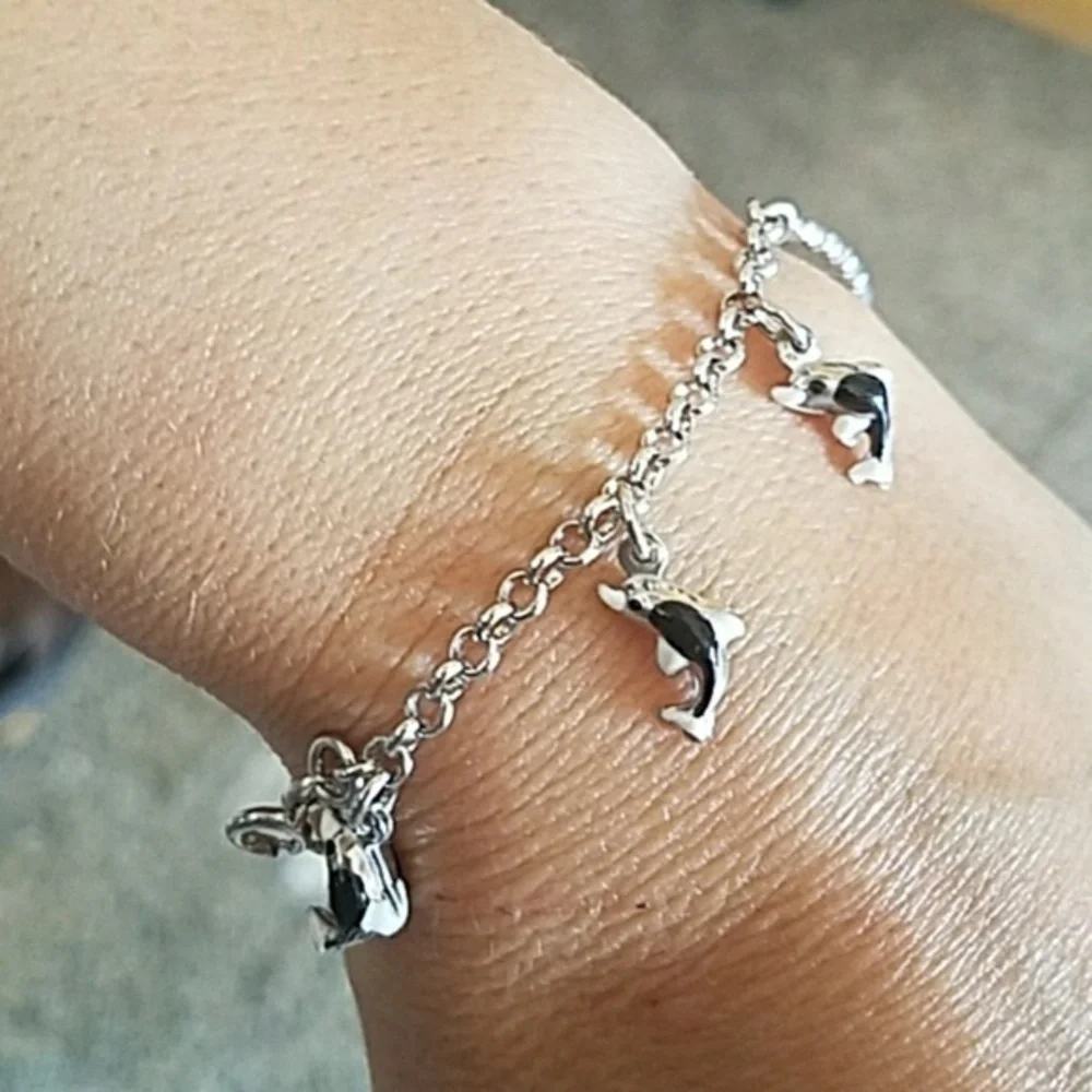 Kids 3D Dolphin Bracelet Bangle 6